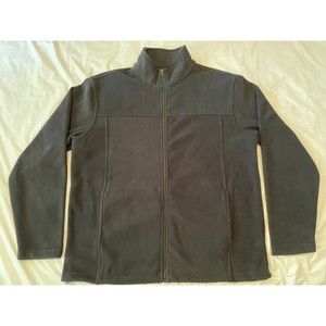 Bass Pro Shops Men's Full Zip Fleece Drawstring Waist Black Size L